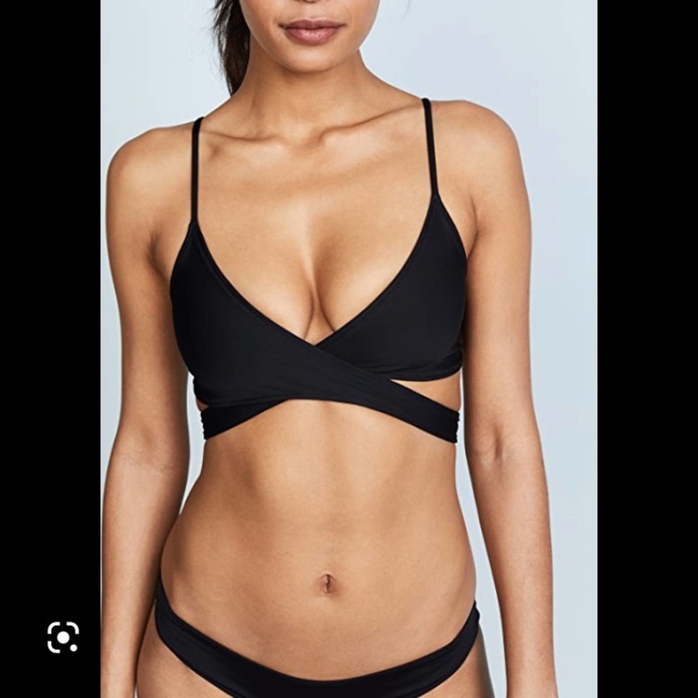 L*Space Chloe Wrap Bikini in black reversible